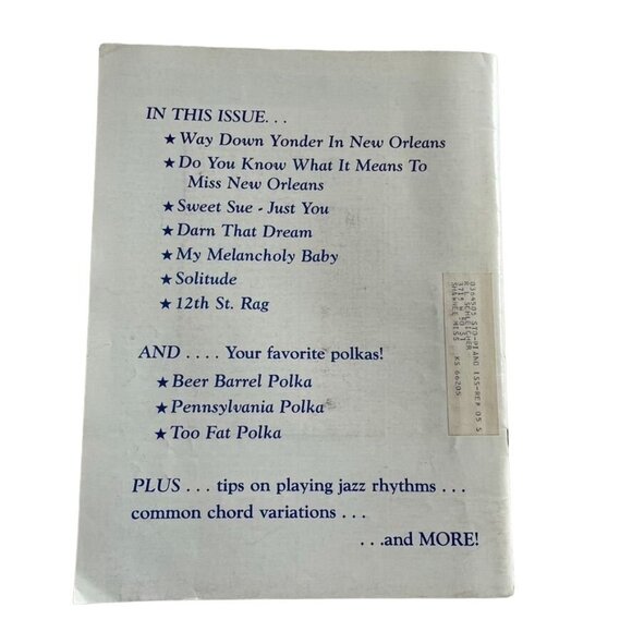 Sheet Music Magazine October 1982 feature Duke Ellington Jaze Age u - Picture 2 of 5